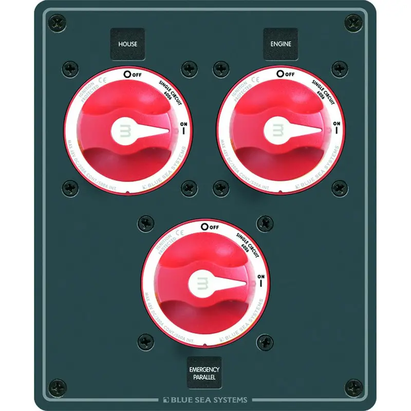 Blue Sea 8280 Single-Circuit Rocker Switch – Three On/Off Positions 1