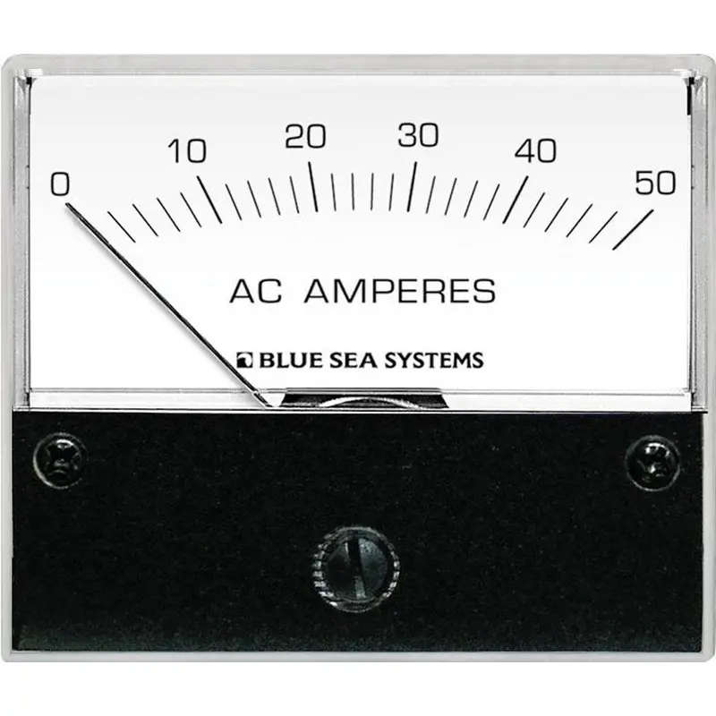 Blue Sea Ac Analog Ammeter – 0–50A Range, 9630 Series 1