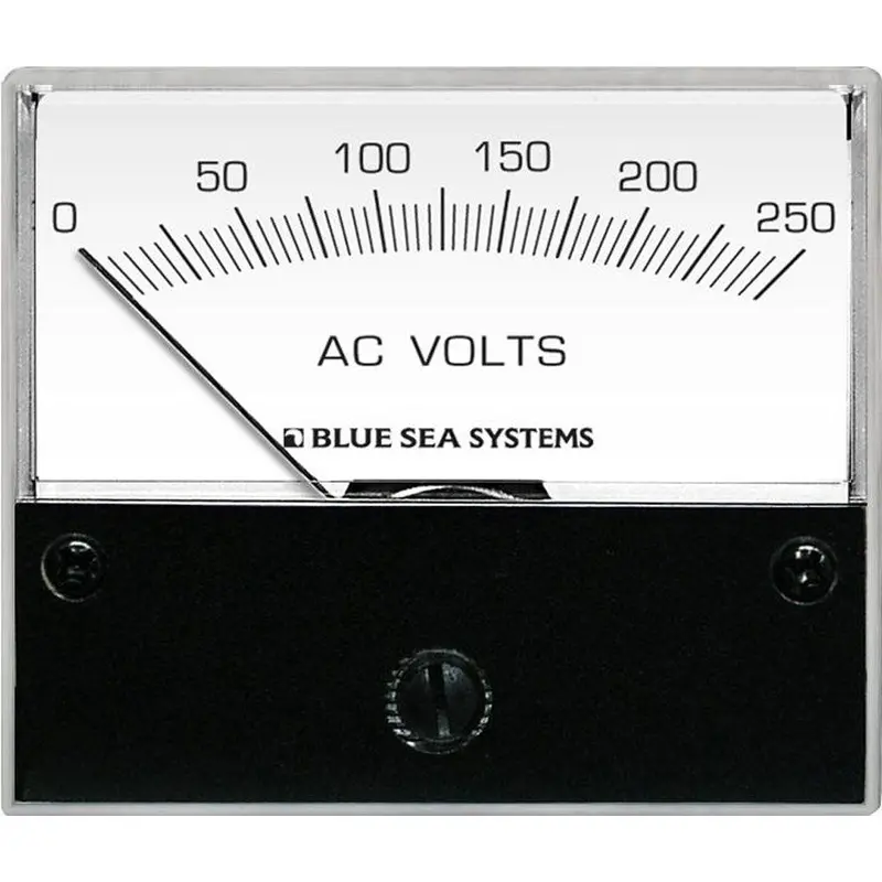 Blue Sea Ac Analog Voltmeter – 0–250V Range, 9354 Series 1