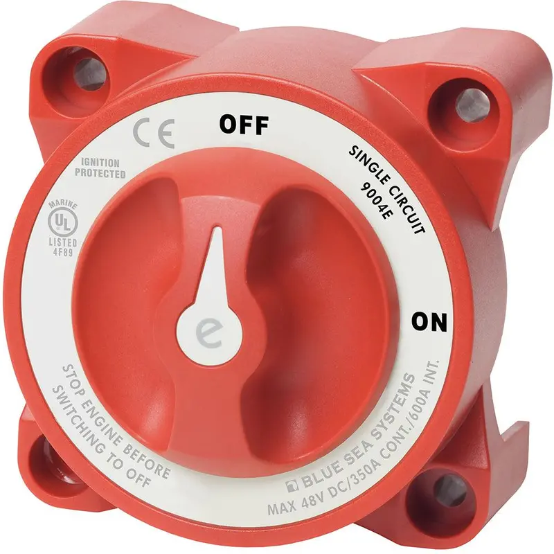 Blue Sea E-Series 9004E Single-Pole Battery Switch With Alternator Field Disconnect 1