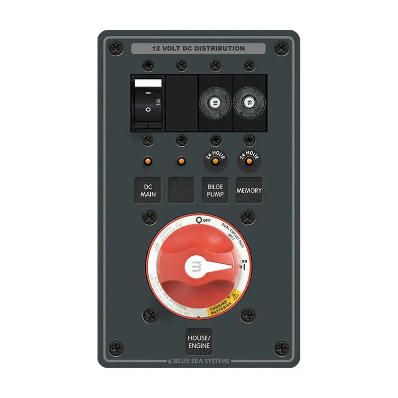 Blue Sea M-Series Dual-Battery Distribution Panel – Dual Circuit Plus, 8686 1