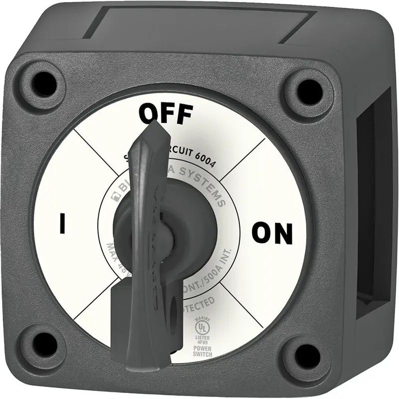 Blue Sea Single-Circuit On/Off Switch With Key Lock — Black 1