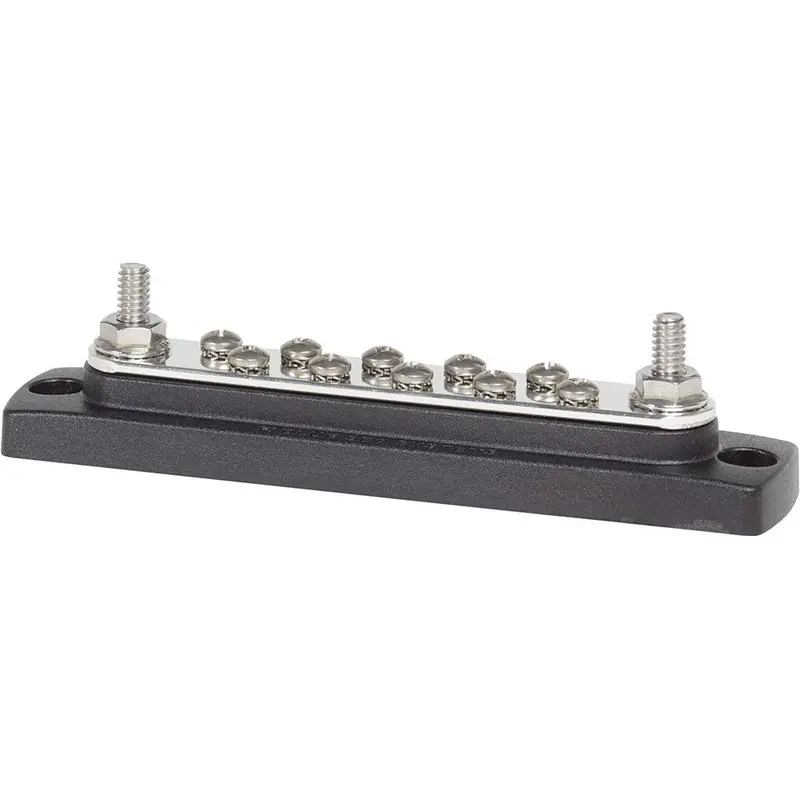 Blue Sea Systems 150A Common Busbar Featuring Ten #8-32 Screw Terminals (Model 2301) 1