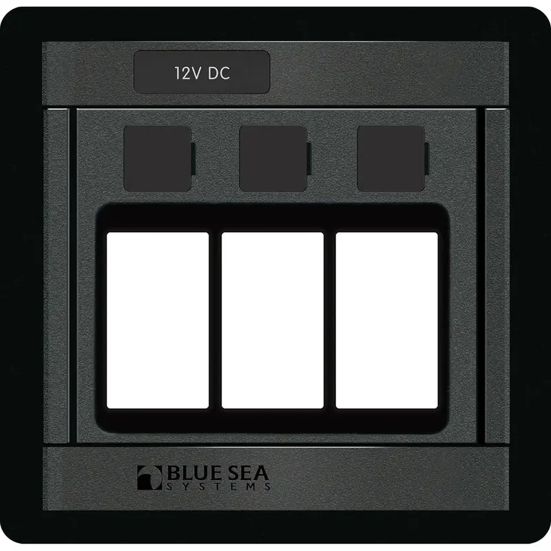 Blue Sea Systems 1520 Remote Control Switch Panel – 360° Mount, 3-Blank Configuration 1