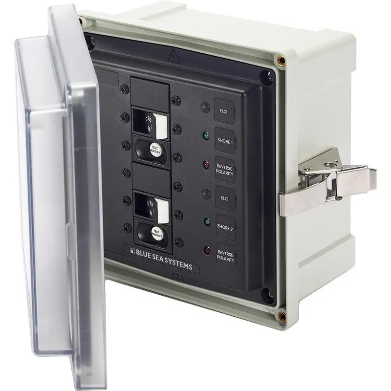 Blue Sea Systems 3117 Sms Panel Enclosure With Dual 30A Elcis – 120V Ac 1