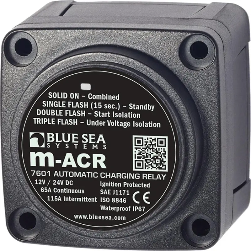 Blue Sea Systems 7601 Mini Acr – 65A Dc Automatic Charging Relay 1