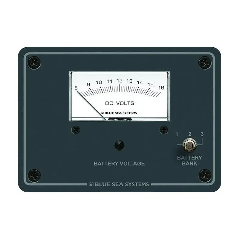 Blue Sea Systems 8015 Dc Analog Voltmeter With Mounting Panel 1