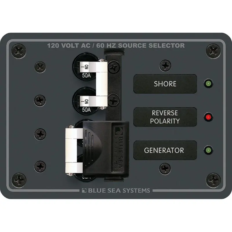 Blue Sea Systems 8061 Ac Source Selector Switch – 120V, 50A Toggle 1