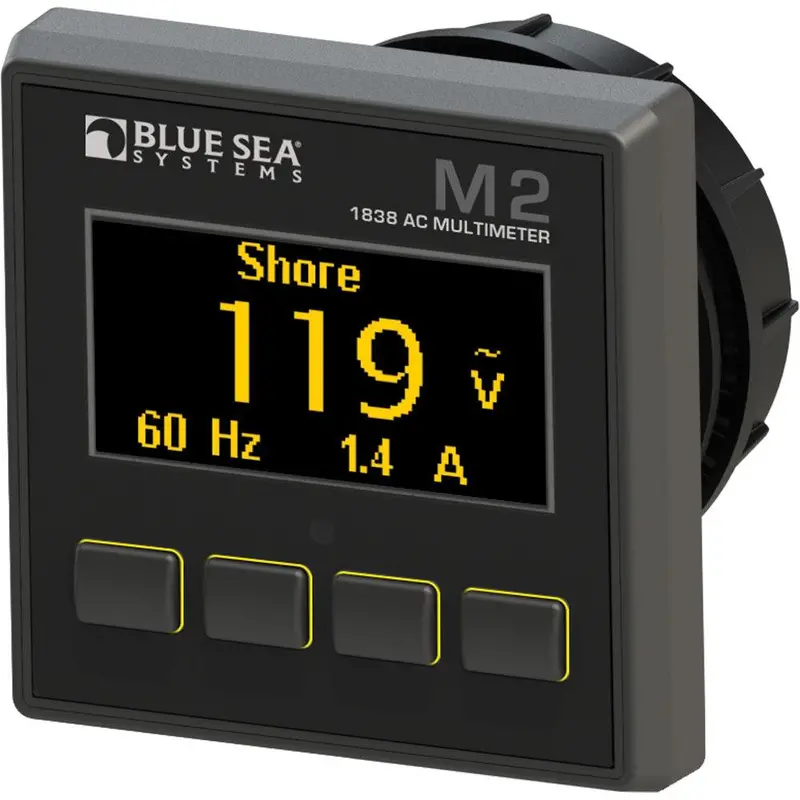 Blue Sea Systems M2 Ac Multimeter – 1838 Digital Panel Meter 1