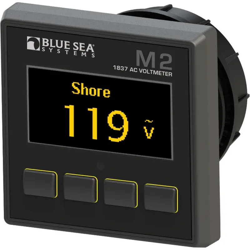 Blue Sea Systems M2 Ac Voltmeter – 1837 Precision Panel Gauge 1