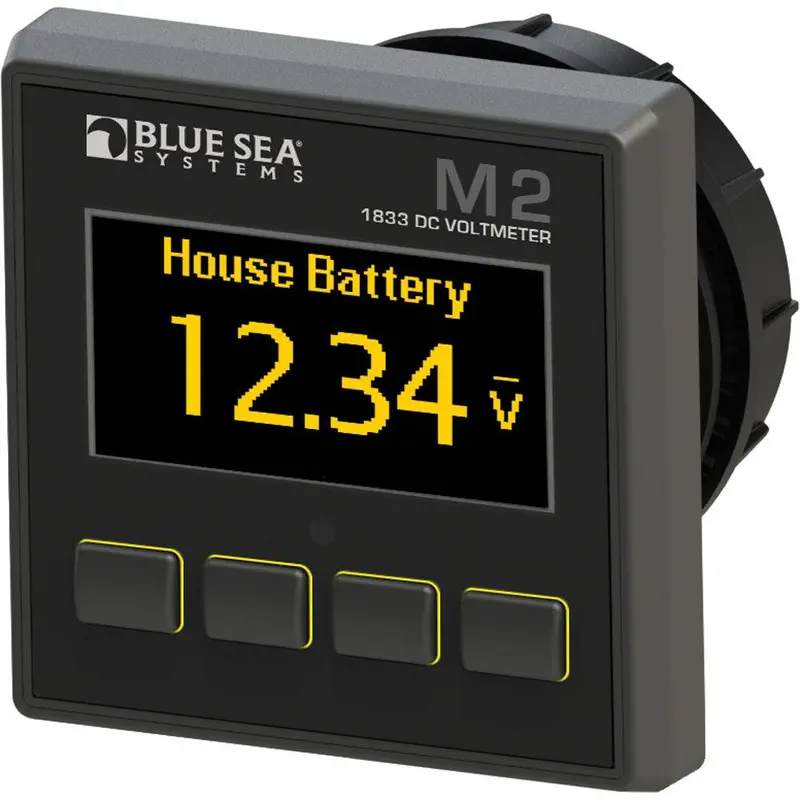 Blue Sea Systems M2 Dc Voltmeter – 1833 High-Accuracy Display 1