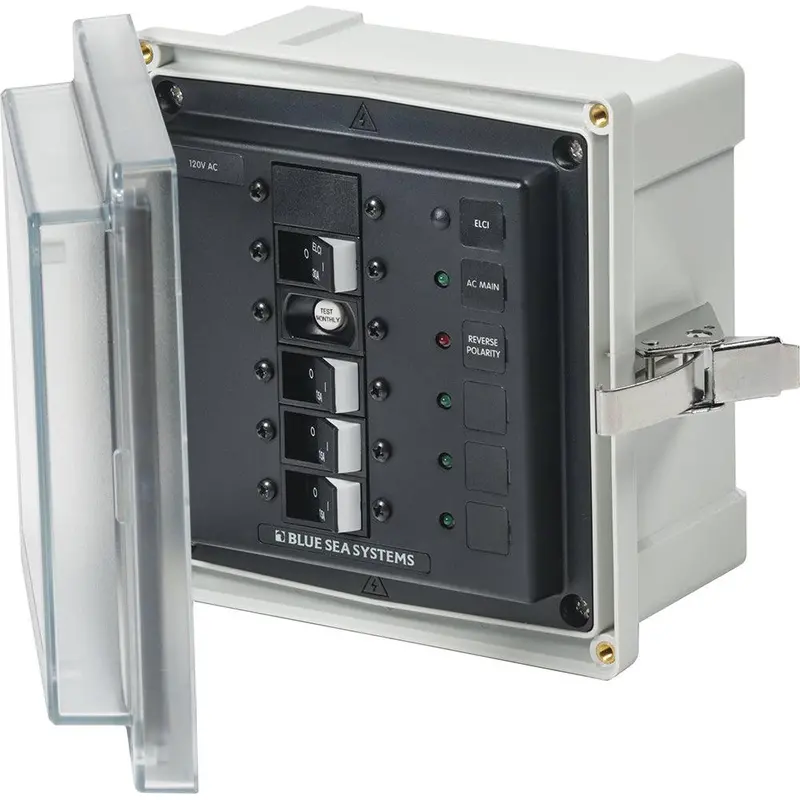 Blue Sea Systems Sms Panel Enclosure – Elci 30A + 3 Branch Circuits (120V Ac) 1