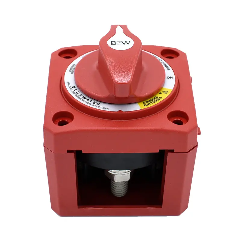 Bluewater Surface-Mount Red Battery Switch: Off/On Combine Model Without Base [9800-011-11] 1