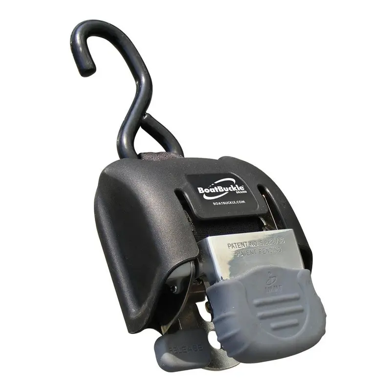 Boatbuckle G2 Stainless Steel Transom Tie-Down – Retractable, 2-Inch To 43-Inch, Dual-Pack [F14256] 1