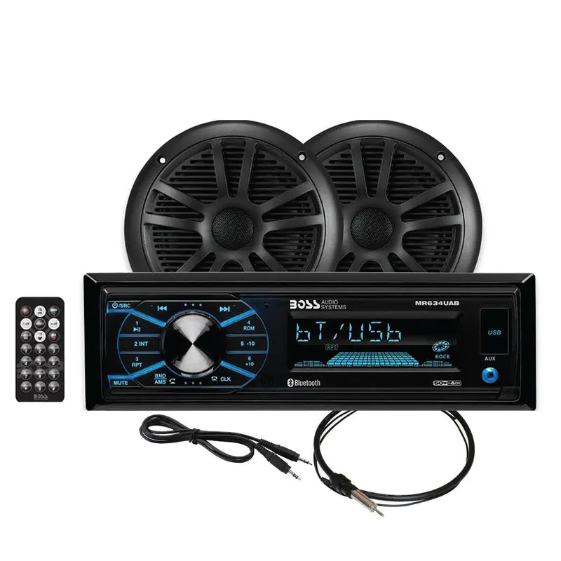 Boss Audio Mcbk634B.6 Marine Stereo Speaker Kit – 6.5-Inch Black Component System [Mcbk634B.6] 1