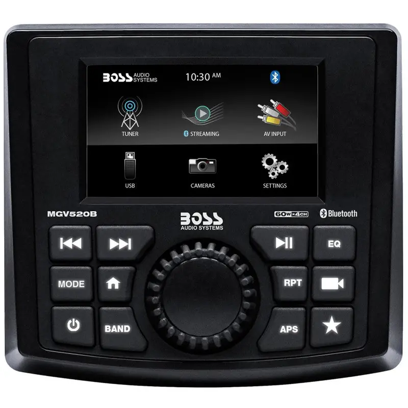 Boss Audio Mgv520B Marine Stereo With Bluetooth, Usb, Rear Camera Input, And Am/Fm Tuner 1