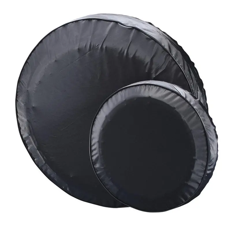 C.E. Smith 27410 12-Inch Black Spare Tire Cover – Stretchable Fabric Design [27410] 1