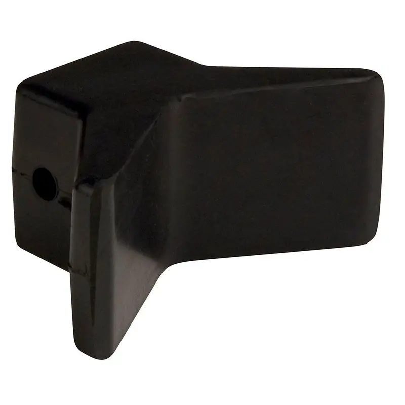 C.E. Smith 3" X 3" Black Natural Rubber Bow Y-Stop (29551) 1