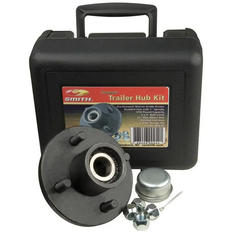 C.E. Smith 4 On 4" Hub Kit – Compact 1-1/16" Stud Trailer Hub Set [13109] 1