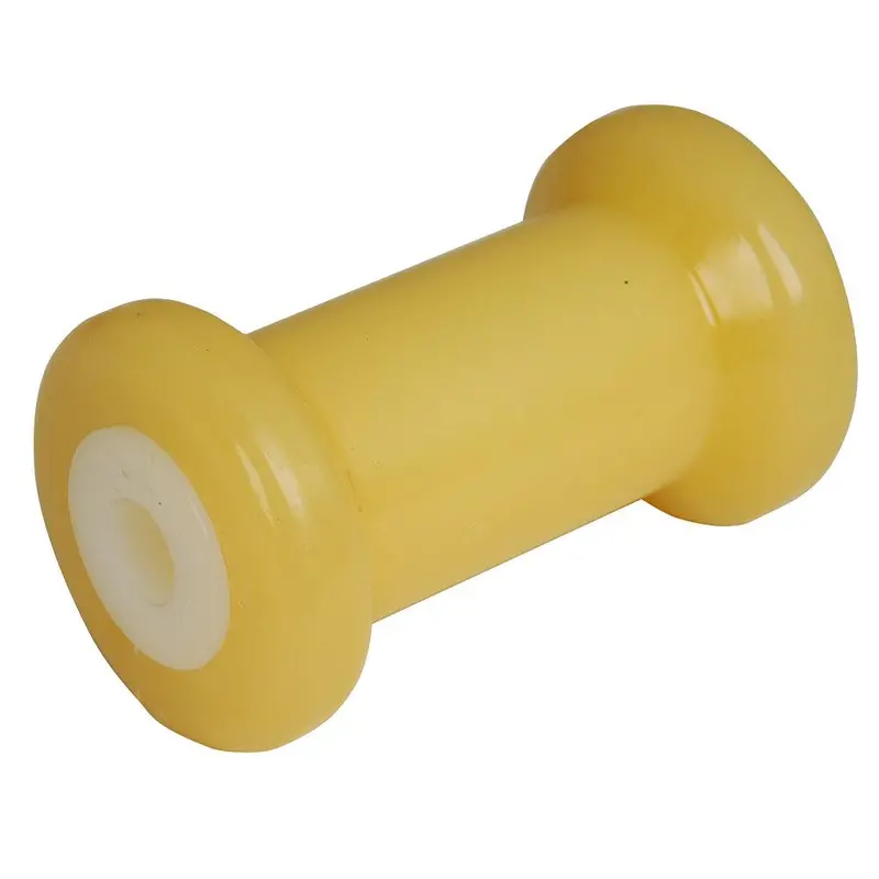 C.E. Smith 5" Spool Roller With 5/8" Id, Gold Tpr Surface & White Solid Bushing [29712] 1