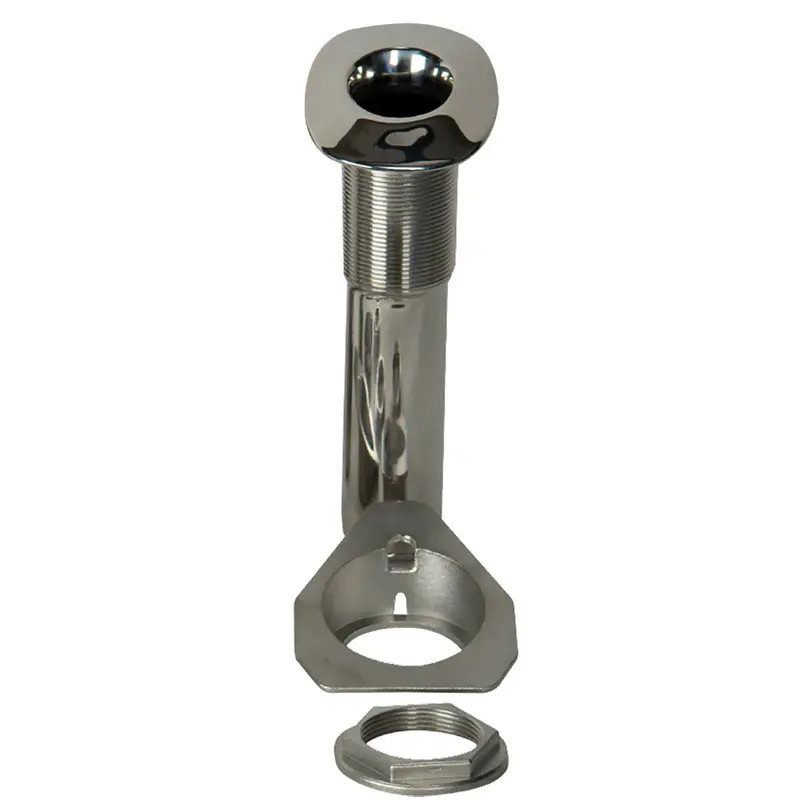 C.E. Smith 80 Series Screwless Flush-Mount Rod Holder – 15° Angle, Stainless Steel, Swivel Base, Black Liner [53687S] 1