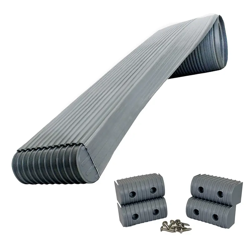 Caliber Bunkwrap Kit – Grey, 16-Foot X 2-Inch X 4-Inch Roll With 4 Caps, Hdpe Wrap, 4 Endcaps & Stainless Steel Fittings [23050] 1