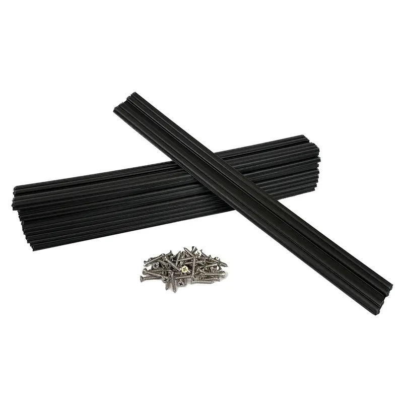 Caliber Marine Slide Kit – 1.5-Inch X 15-Inch Black, 10-Pack [23030] 1