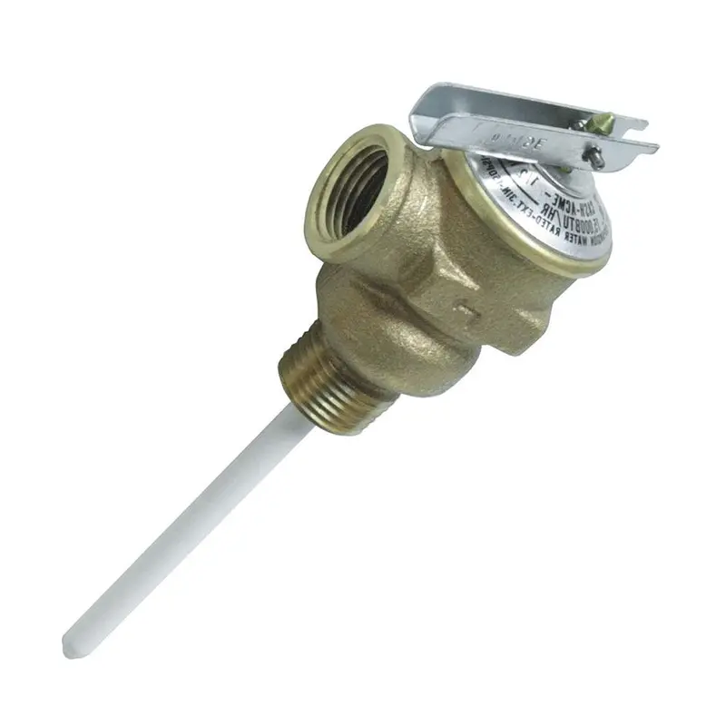 Camco 1/2" Temperature & Pressure Relief Valve With 4" Probe 1