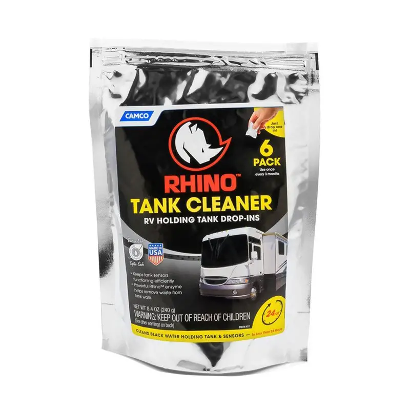 Camco Rhino Holding Tank Cleaner Drop-Ins – 6-Pack For Odor And Waste Control – Model 41560 1