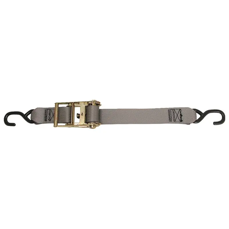 Cargobuckle F13758 2-Inch X 15-Foot Multipurpose Ratchet Strap With S-Hooks 1