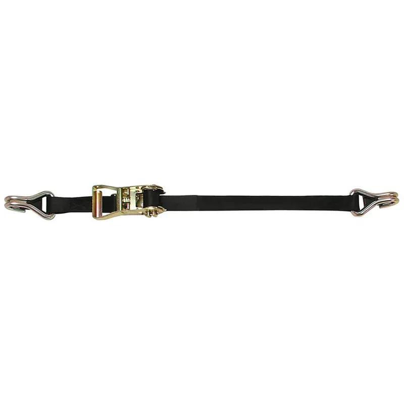 Cargobuckle F14060 1-Inch X 12-Foot Ratchet Tie-Down Strap With Double J-Hooks And Keeper 1