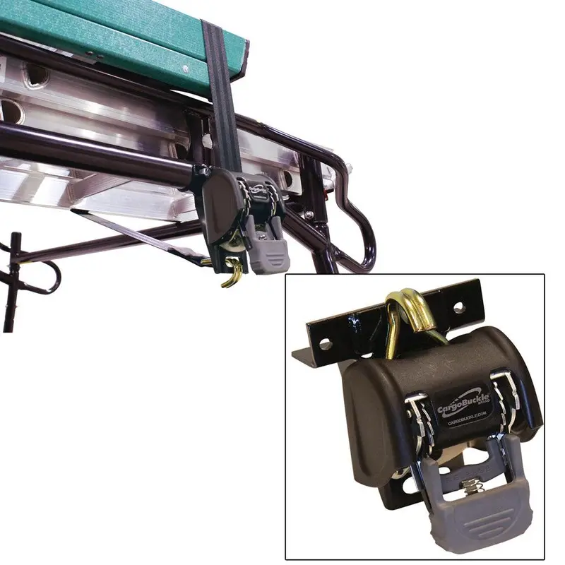 Cargobuckle Ladder Rack Kit – 1.25" Square Aluminum, 7-Foot Pair [F18816] 1