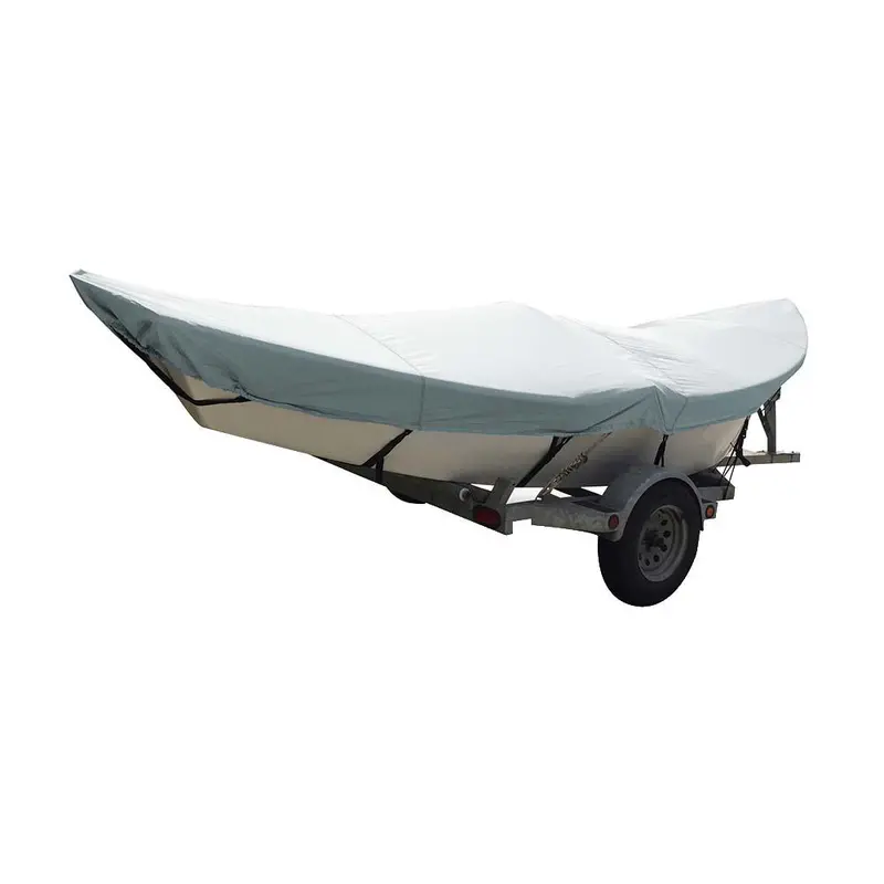 Carver Poly-Flex Ii Custom-Fit Cover For 16-Foot Drift Boats – Durable Grey Marine-Grade Protection (Model 74300F-10) 1
