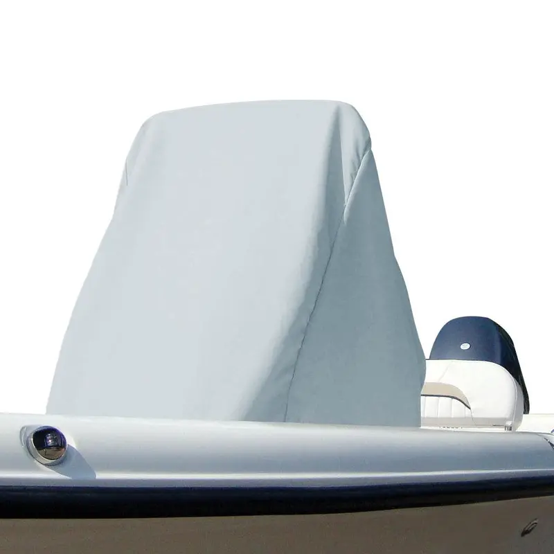 Carver Poly-Flex Ii Universal Medium Center Console Boat Cover – 45" Deep × 36" Wide × 46" Tall, Grey (Model 53013) 1