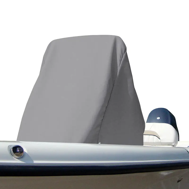 Carver Sun-Dura Center Console Boat Cover – Large Universal Fit, Mist Grey, Weatherproof [84003S-11] 1