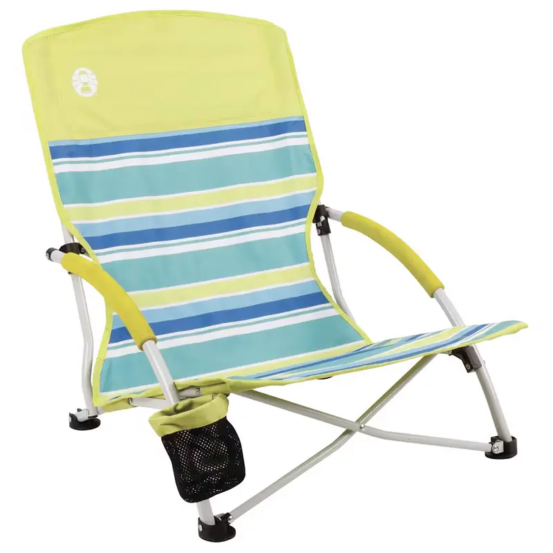 Coleman 2000019265 Utopia Breeze Beach Sling Chair – Yellow/Blue 1