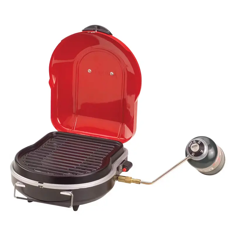 Coleman 2000020932 Fold N Go+ Portable Propane Grill – Red 1