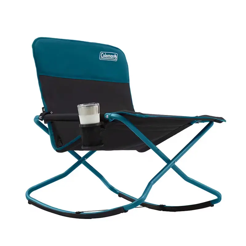 Coleman 2156592 Cross Rocker Outdoor Rocking Chair – Ocean Blue 1