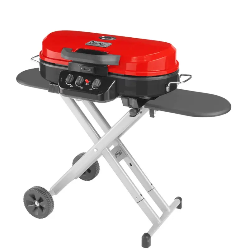 Coleman Roadtrip 285 Stand-Up Propane Grill In Red – Portable Outdoor Cooking [2000032831] 1