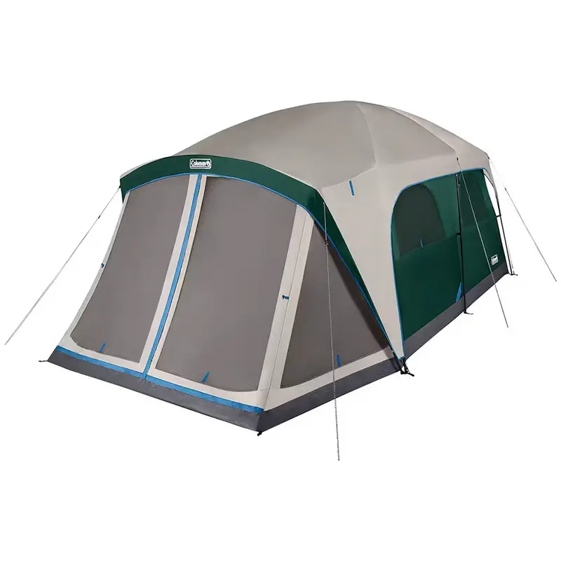 Coleman Skydome 12-Person Family Tent With Attached Screen Room – Evergreen (2207381) 1