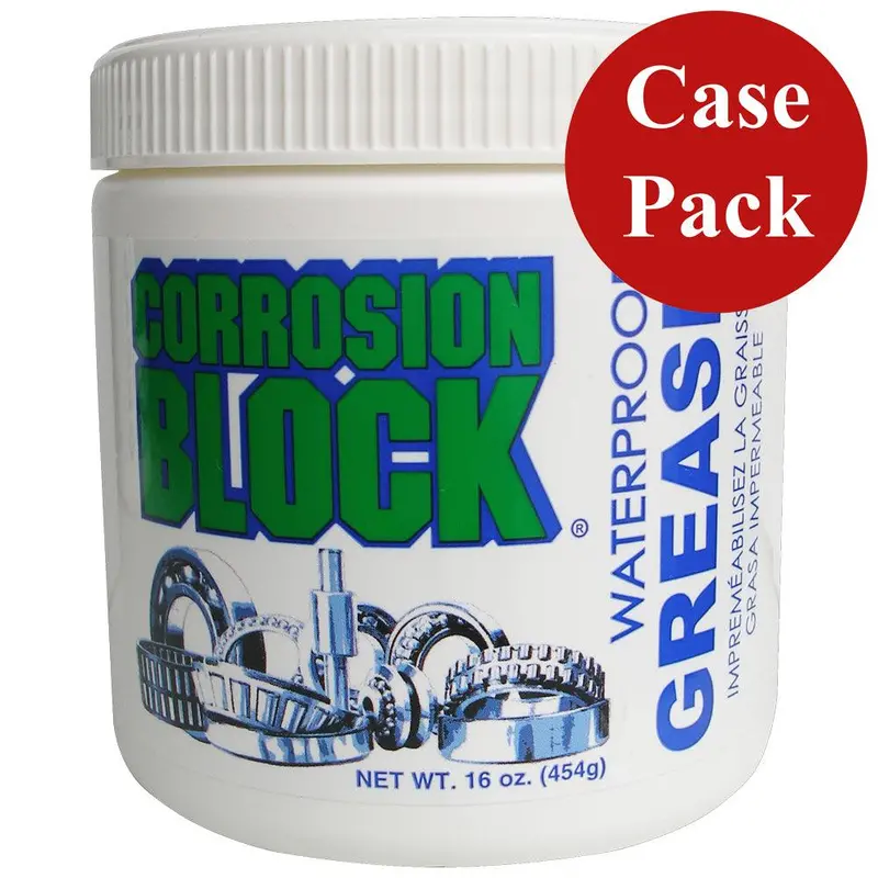 Corrosion Block High-Performance Waterproof Grease – 16 Oz Tub (Non-Hazmat, Non-Toxic) – Case Of 6 [25016Case] 1