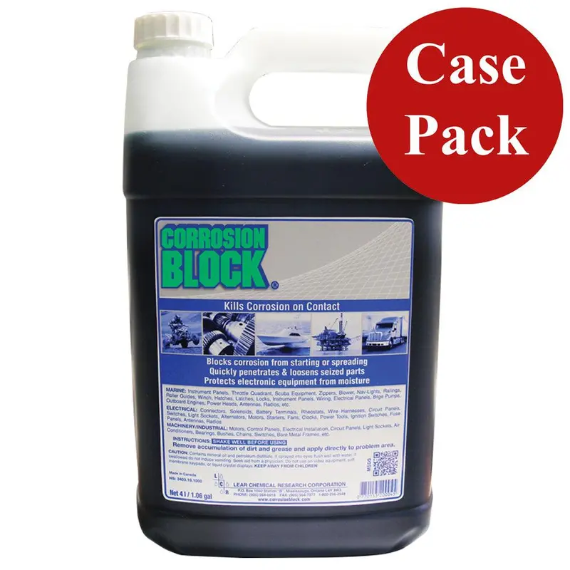 Corrosion Block Liquid Lubricant – 4-Liter Refill Jug (Non-Hazmat, Non-Toxic) – Case Of 4 [20004Case] 1