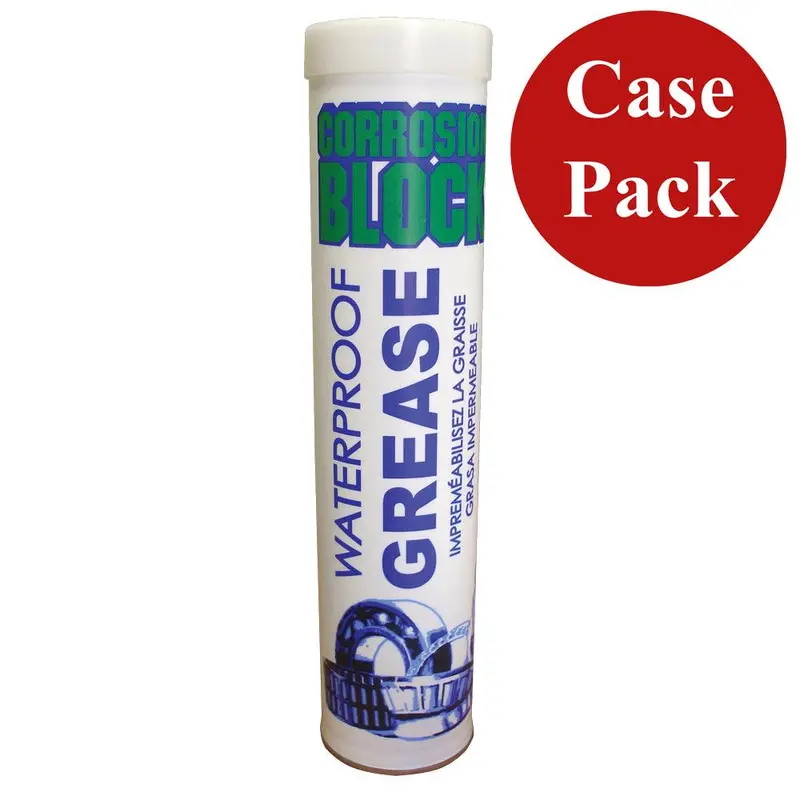 Corrosion Block Waterproof Grease – 14 Oz Cartridge (Non-Hazmat, Non-Toxic) – Case Of 10 [25014Case] 1