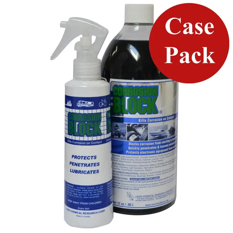 Corrosion Block Waterproof Grease – 32 Oz Bottle With Pump Dispenser (Non-Hazmat, Non-Toxic) – Case Of 4 [20032Case] 1