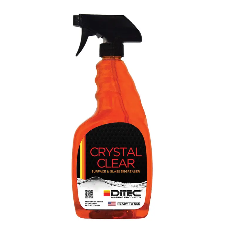 Ditec Crystal Clear Glass Cleaner – 24Oz Spray Bottle 1