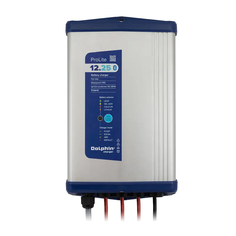 Dolphin Prolite Series 12V Battery Charger – 25A Output, Triple-Output Lightweight Design 1