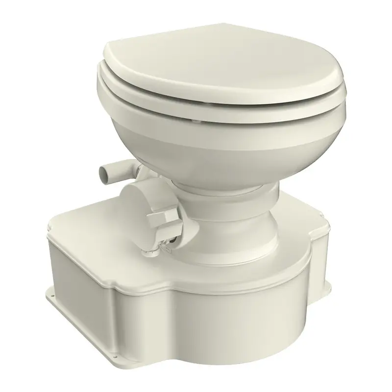 Dometic M65 Marine Gravity Toilet – Bone Finish, Elongated Seat, Foot-Pedal Flush 1