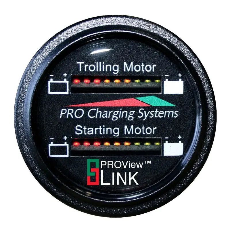 Dual Pro Marine Battery Fuel Gauge – Dual-Voltage Monitor (12V/24V) With 15-Foot Cable 1