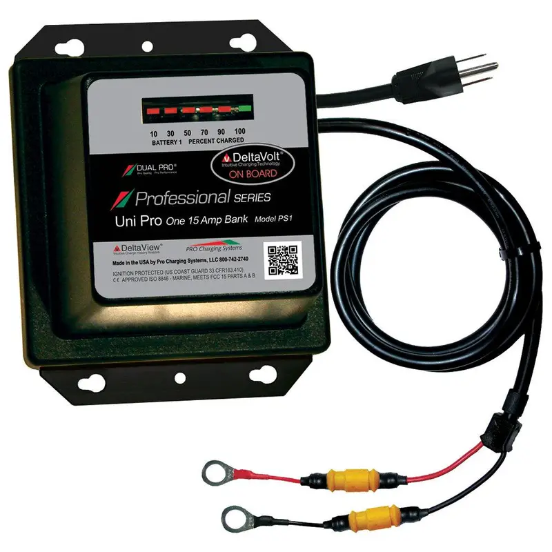 Dual Pro Professional Series 15A Single-Bank Battery Charger – 12V Only (Model Ps1) 1