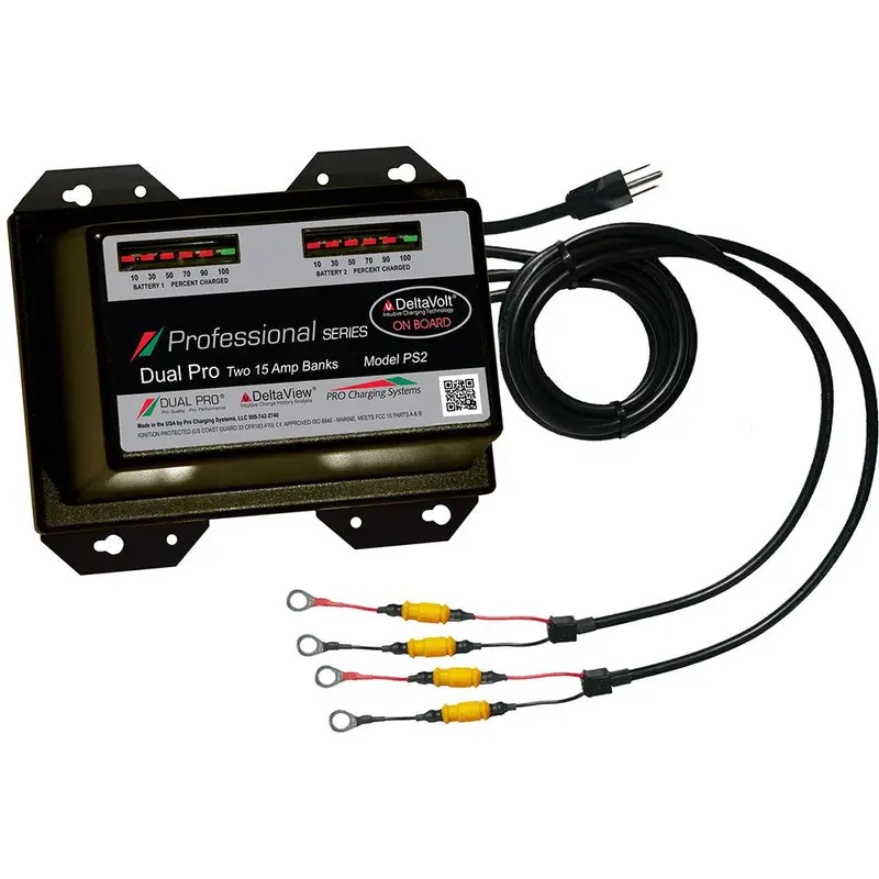 Dual Pro Professional Series 30A Multi-Bank Battery Charger – Up To 2 Banks, 12V/24V Input (Model Ps2) 1